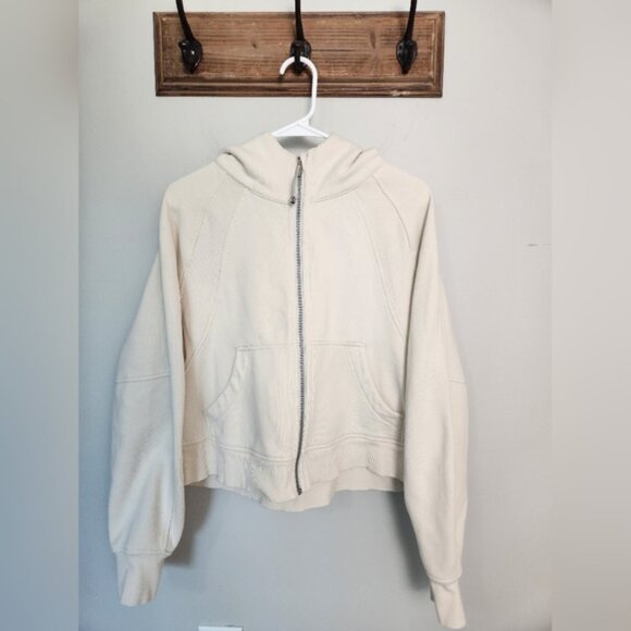 Lululemon Scuba Oversized Full Zip Natural Ivory M/L Excellent Condition - Picture 6 of 6